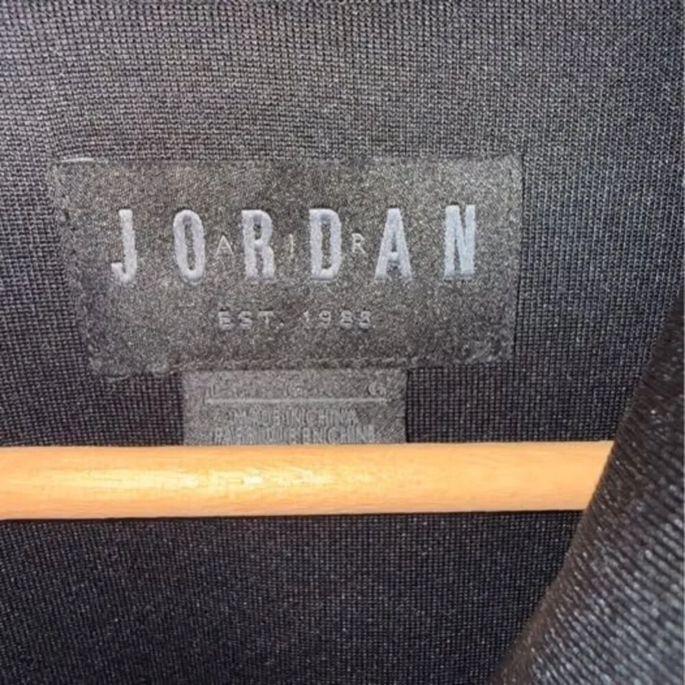 Nike Air Jordan Jumpman basketball zip up hoodie Tricot tracksuit black